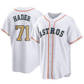 H.Astros #71 Josh Hader Player Gold Collection Game Home Hdoa Stitched Jerseys