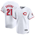 C.Reds #21 Hunter Greene Player White Limited Home Hdoa Stitched Jerseys