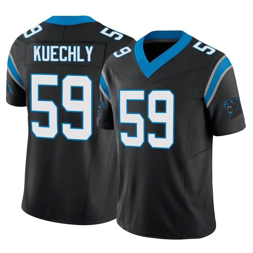 C.Panthers #59 Luke Kuechly Player Black Vapor F.U.S.E. Limited Home Game Hdoa Stitched Jerseys