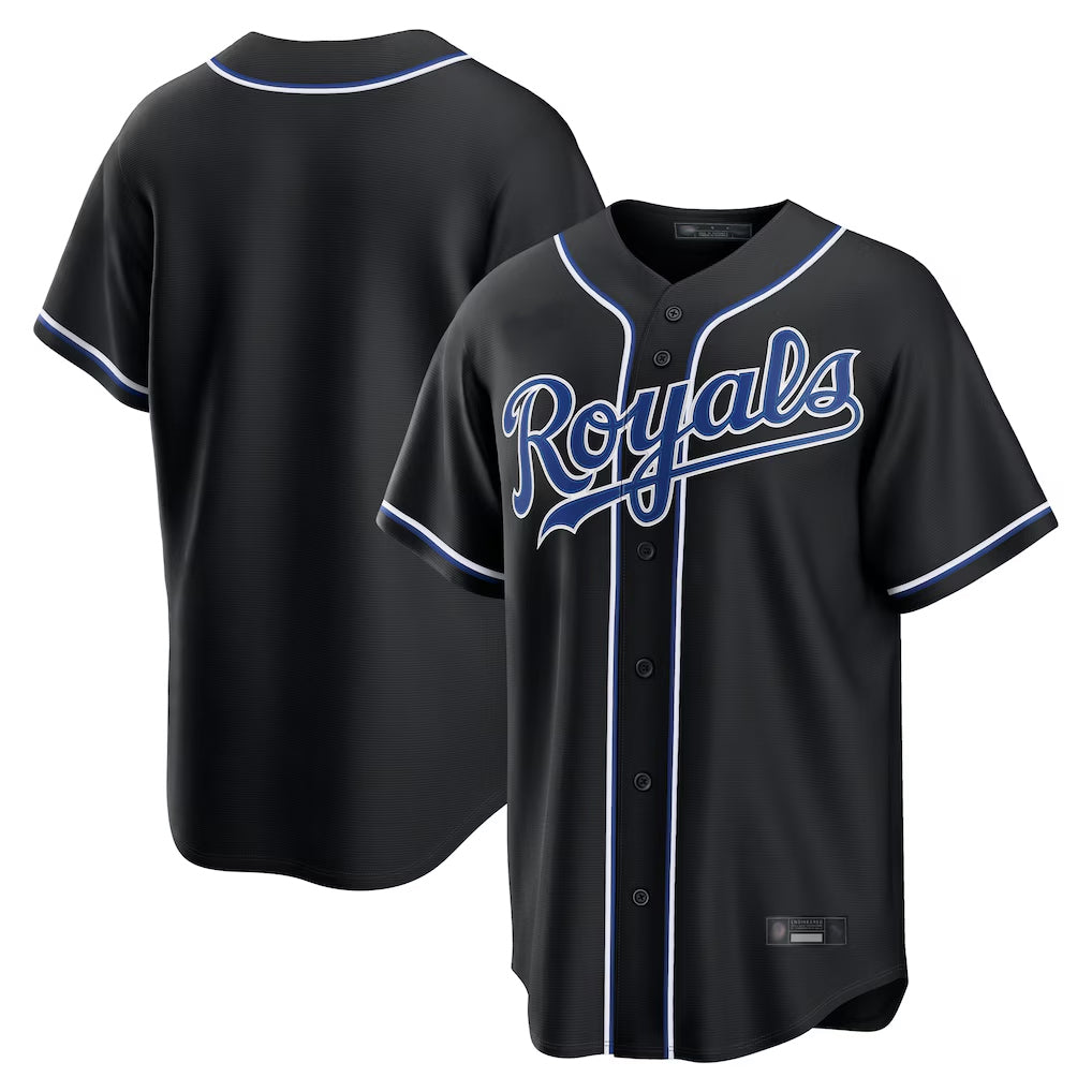 KC.Royals ## Royals Blank Player Black Carbon Fashion Home Game Hdoa Stitched Jerseys