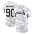 C.Panthers #90 Julius Peppers Player Arctic Camo Salute to Service T-Shirt Hoodies Hdoa Stitched Jerseys