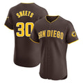 S.Diego Padres #30 Gavin Sheets Player Brown Home Limited Elite Hdoa Stitched Jerseys