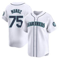 S.Mariners #75 Andres Munoz Player White Home Limited Hdoa Stitched Jerseys