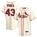 St. Louis Cardinals #43 Pedro Pages Player Cream Home Game Hdoa Stitched Jerseys