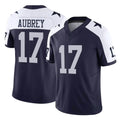D.Cowboys #17 Brandon Aubrey Player Navy-White Limited Alternate Vapor F.U.S.E. Home Game Hdoa Stitched Jerseys