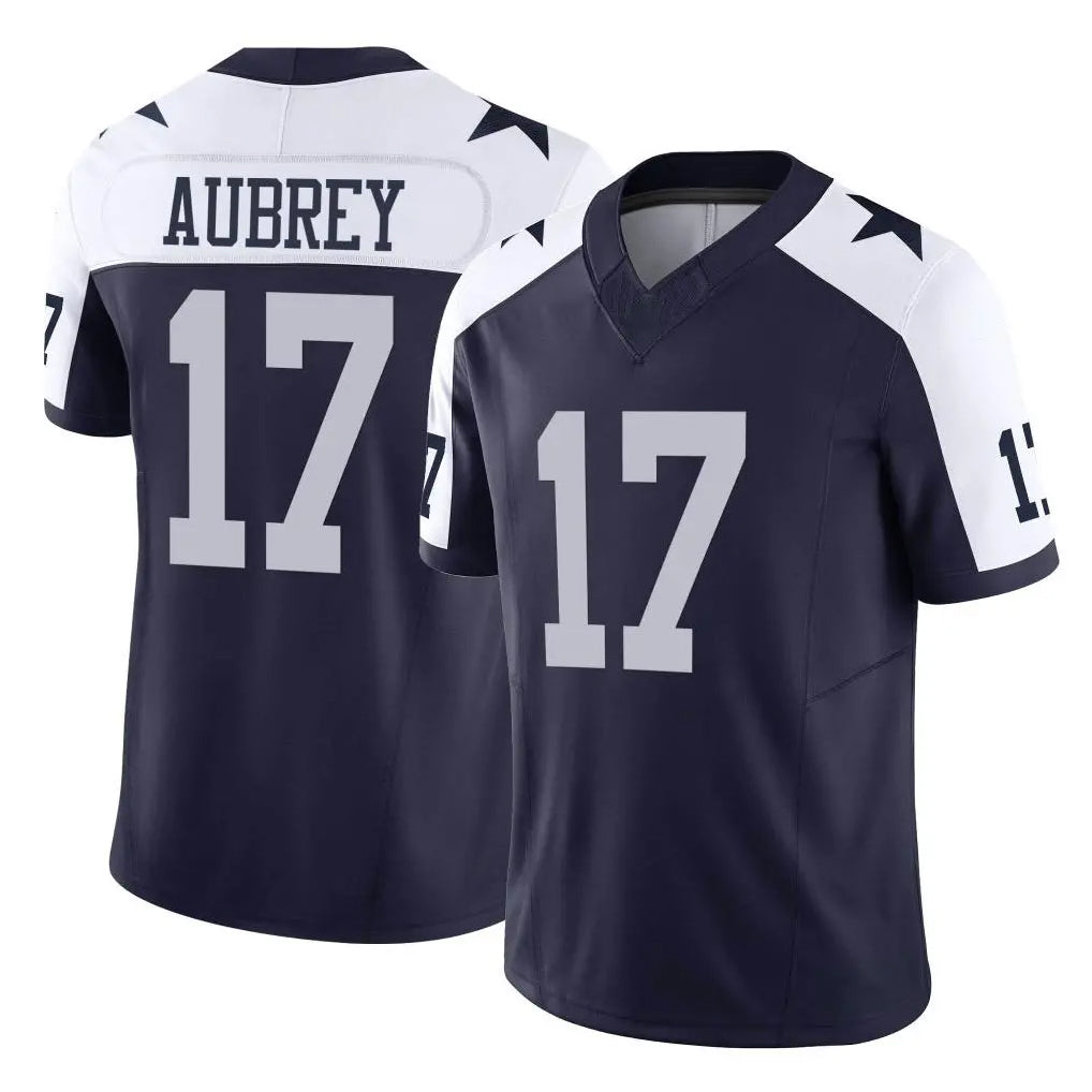 D.Cowboys #17 Brandon Aubrey Player Navy-White Limited Alternate Vapor F.U.S.E. Home Game Hdoa Stitched Jerseys