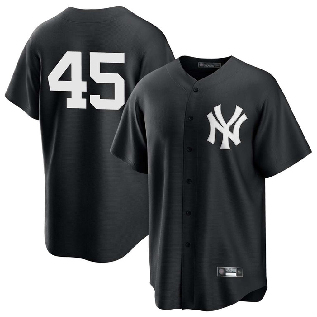 NY.Yankees #45 Gerrit Cole Player Black Game Hdoa Stitched Jerseys