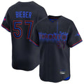 T.Blue Jays #57 Shane Bieber Player Black City Connect Limited Home Hdoa Stitched Jerseys
