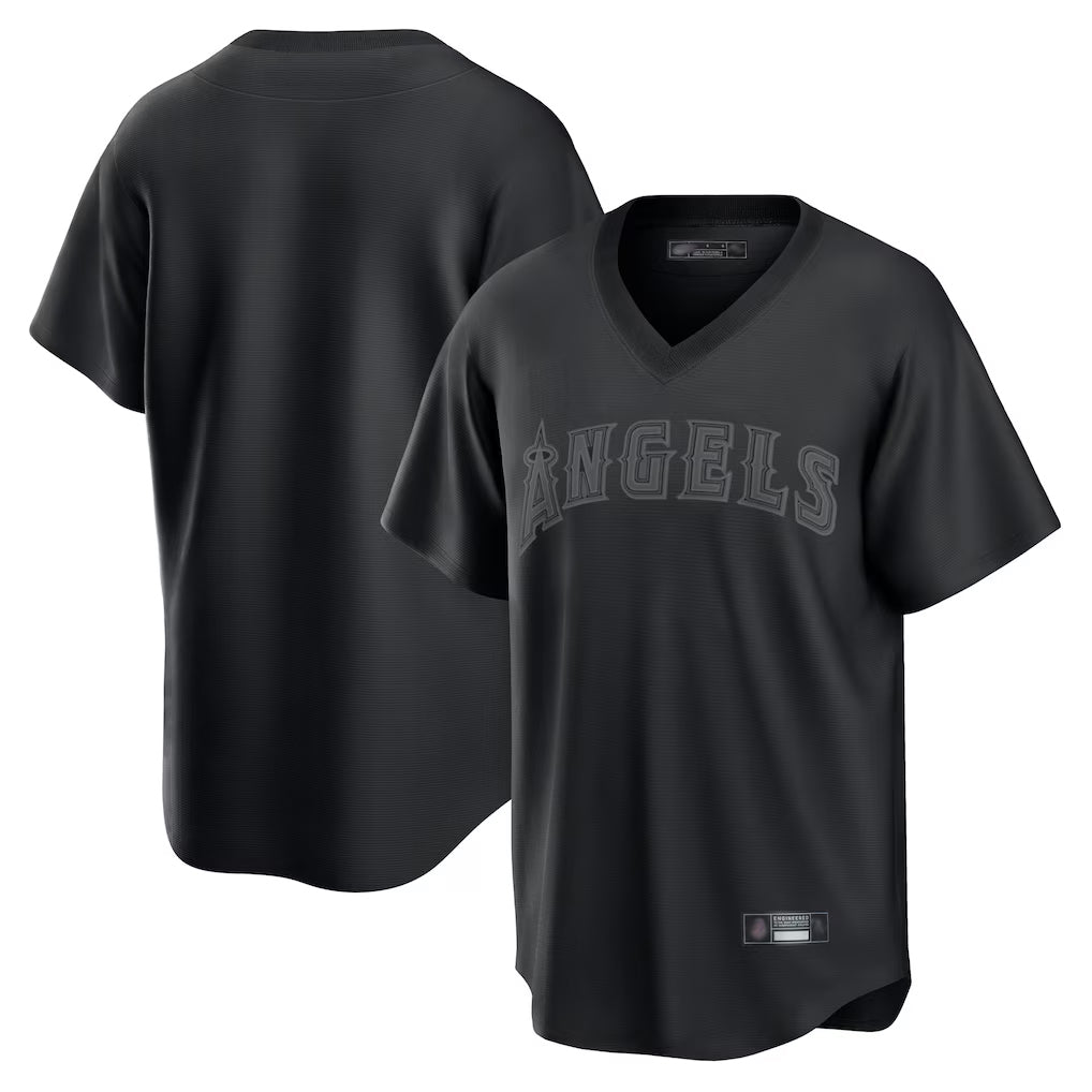 LA.Angels ## Angels Blank Player Black Pitch Fashion T-shirt Hdoa Stitched Jerseys