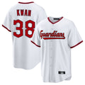 C.Guardians #38 Steven Kwan Player White Game Home Hdoa Stitched Jerseys