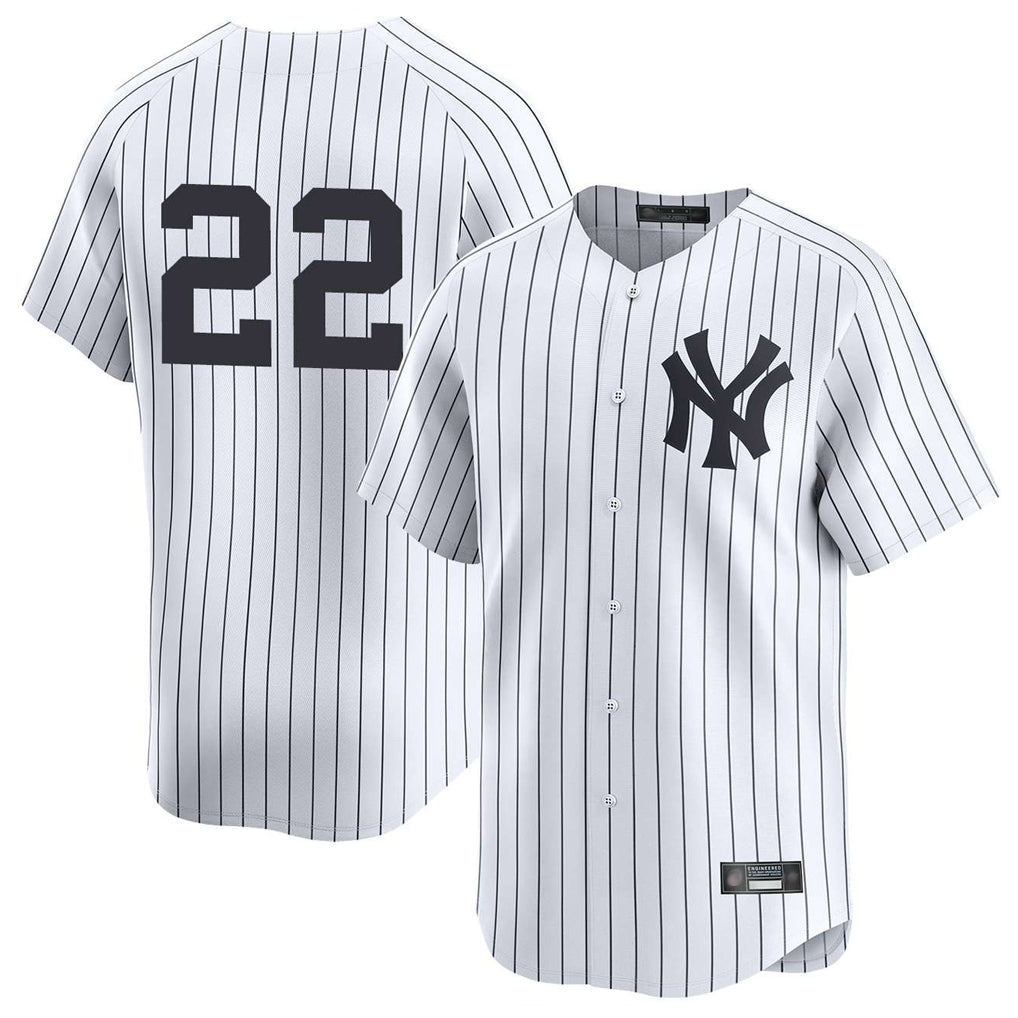 NY.Yankees #22 Ben Rice Player White Limited Hdoa Stitched Jerseys