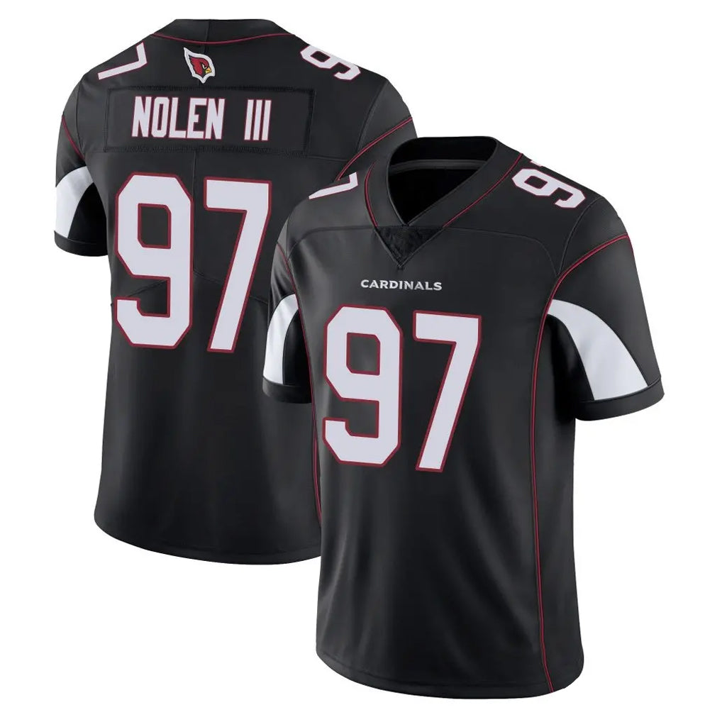 A.Cardinals #97 Walter Nolen III Player Black Vapor Limited Home Game Hdoa Stitched Jerseys