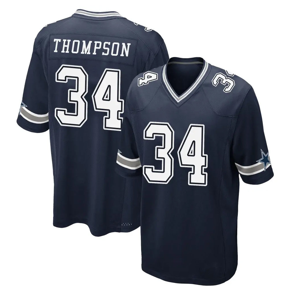 D.Cowboys #34 Jalen Thompson Player Navy Home Game Hdoa Stitched Jerseys