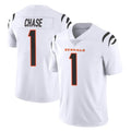 C.Bengals #1 Ja'Marr Chase Player White Vapor Untouchable Limited Home Game Hdoa Stitched Jerseys
