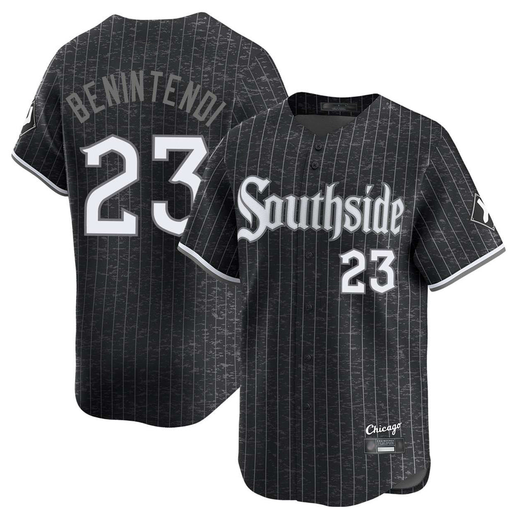 C.White Sox #23 Andrew Benintendi Player Black City Connect Limited Home Hdoa Stitched Jerseys