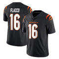 C.Bengals #16 Joe Flacco Player Black Vapor Untouchable Limited Home Game Hdoa Stitched Jerseys