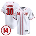 C.Reds #30 Ken Griffey Player White Vapor Premier Limited Home Hdoa Stitched Jerseys