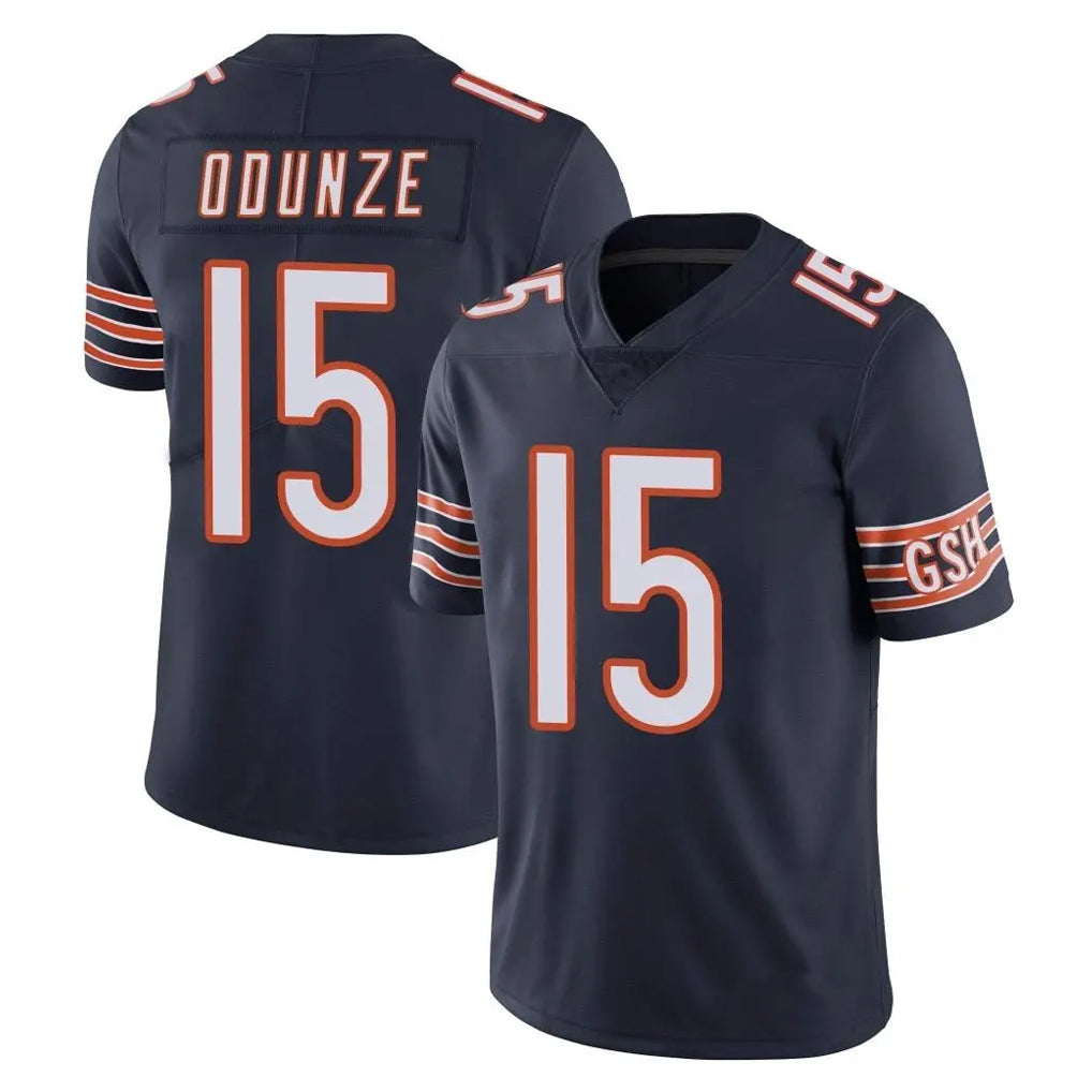 C.Bears #15 Rome Odunze Player Navy Vapor Untouchable Limited Home Game Hdoa Stitched Jerseys