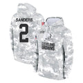 C.Browns #2 Shedeur Sanders Player Arctic Camo Salute to Service Hoodies Limited Game Hdoa Stitched Jerseys
