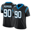 C.Panthers #90 Julius Peppers Player Black Vapor F.U.S.E. Limited Home Game Hdoa Stitched Jerseys