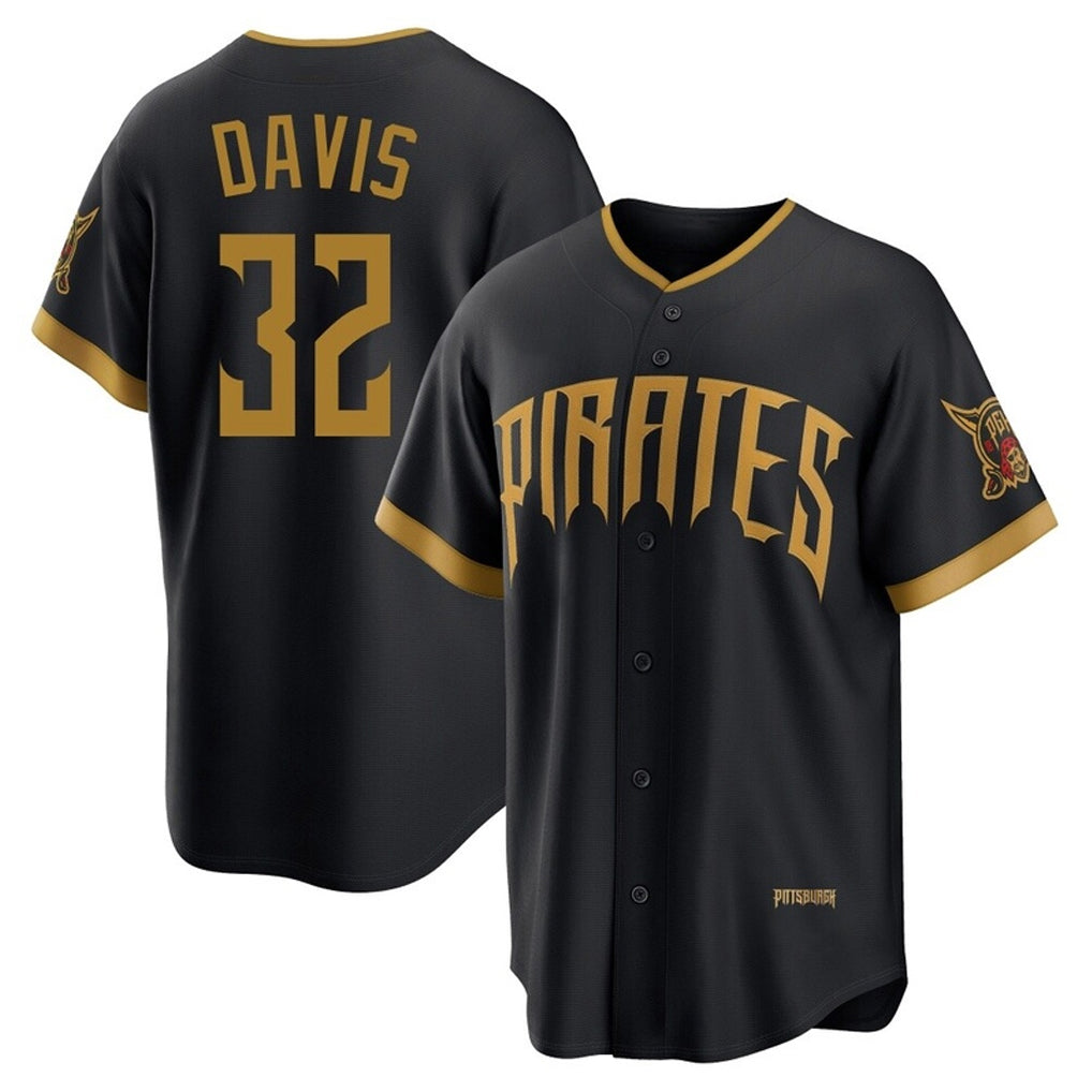 P.Pirates #32 Henry Davis Player Black 2026 City Connect Home Game Hdoa Stitched Jerseys