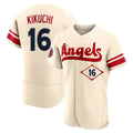 LA.Angels #16 Yusei Kikuchi Player Cream City Connect Limited ELite Home Hdoa Stitched Jerseys