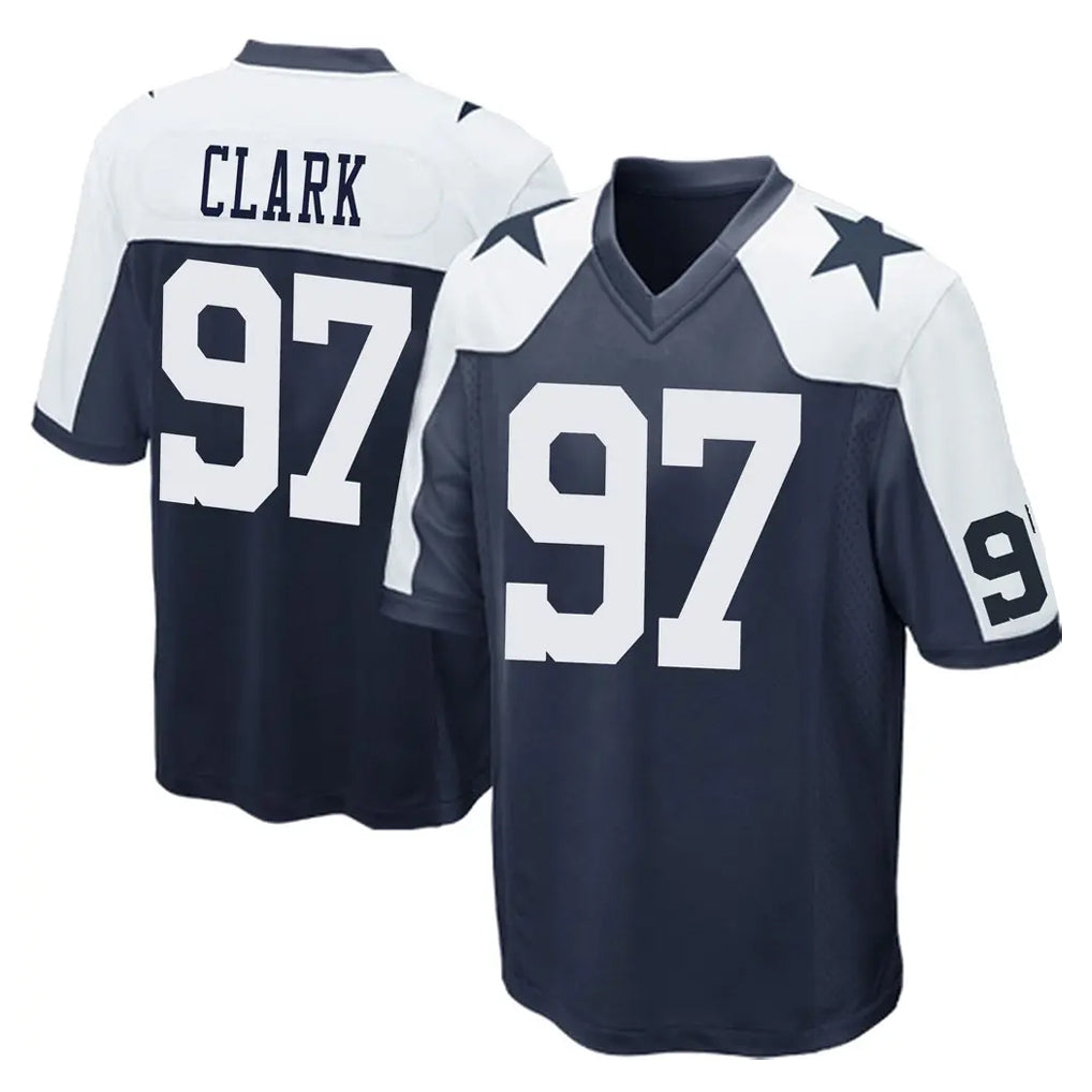D.Cowboys #97 Kenny Clark Player Navy-White Alternate Home Game Hdoa Stitched Jerseys