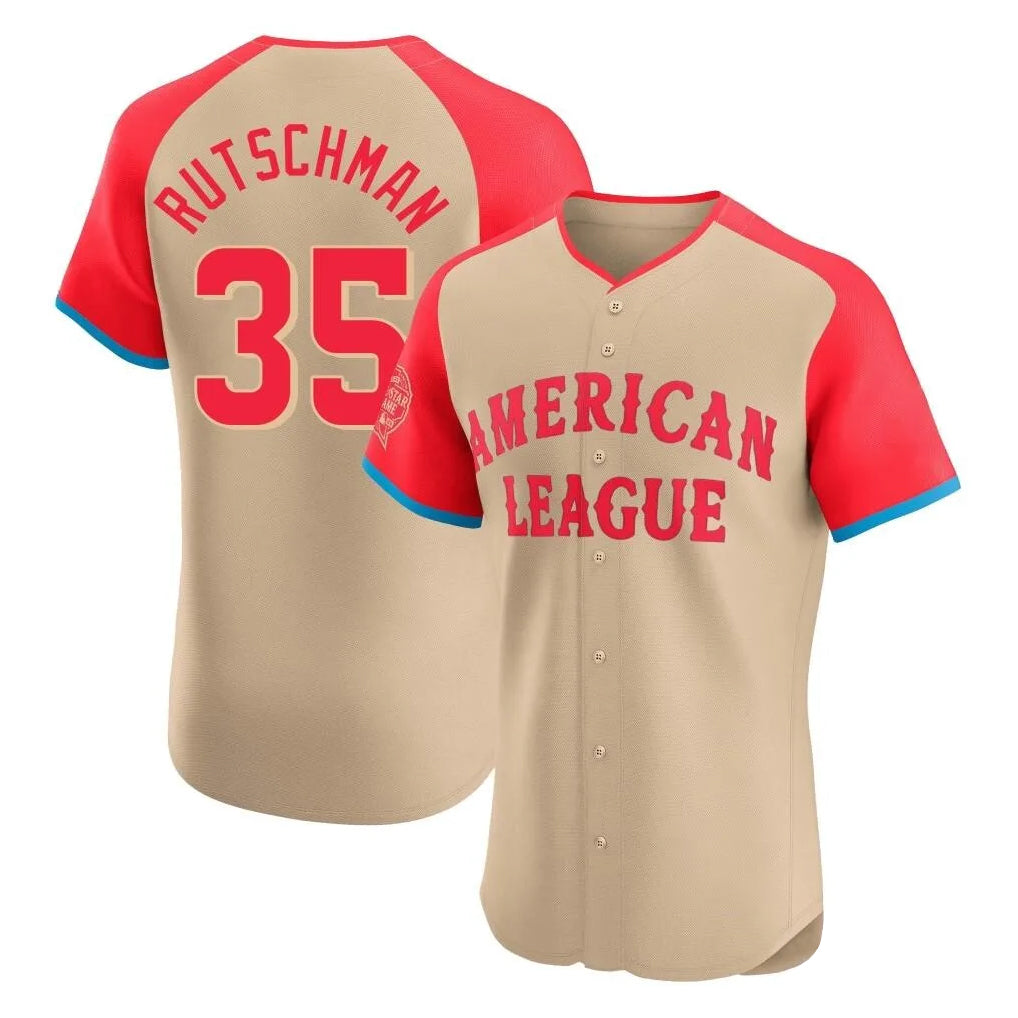 B.Orioles #35 Adley Rutschman Player Cream American League All-Star Limited Elite Home Game Hdoa Stitched Jerseys