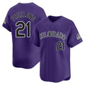 C.Rockies #21 Kyle Freeland Player Purple Limited Home Hdoa Stitched Jerseys