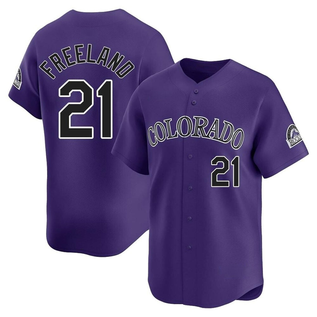 C.Rockies #21 Kyle Freeland Player Purple Limited Home Hdoa Stitched Jerseys