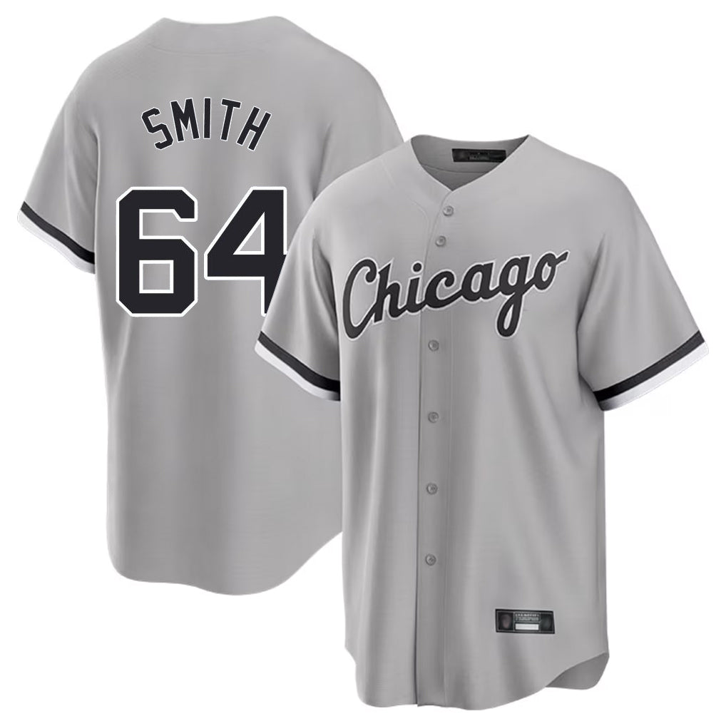 C.White Sox #64 Shane Smith Player Gray Home Game Hdoa Stitched Jerseys