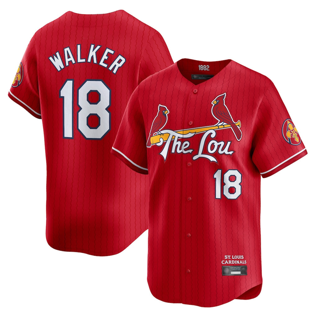 St. Louis Cardinals #18 Jordan Walker Player Red City Connect Limited Hdoa Stitched Jerseys