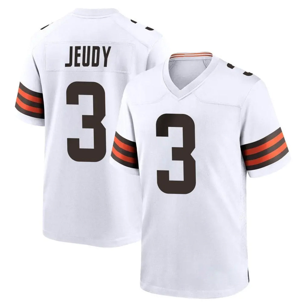 C.Browns #3 Jerry Jeudy Player White Home Game Hdoa Stitched Jerseys