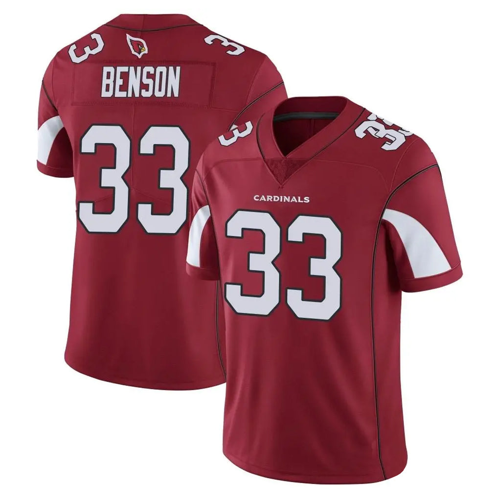 A.Cardinals #33 Trey Benson Player Cardinal Vapor Limited Home Game  Hdoa Stitched Jerseys