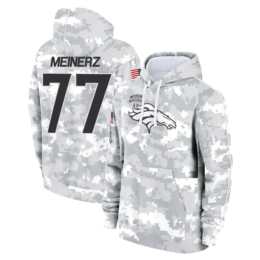 D.Broncos #77 Quinn Meinerz Player Arctic Camo Salute to Service Hoodies Limited Game Hdoa Stitched Jerseys