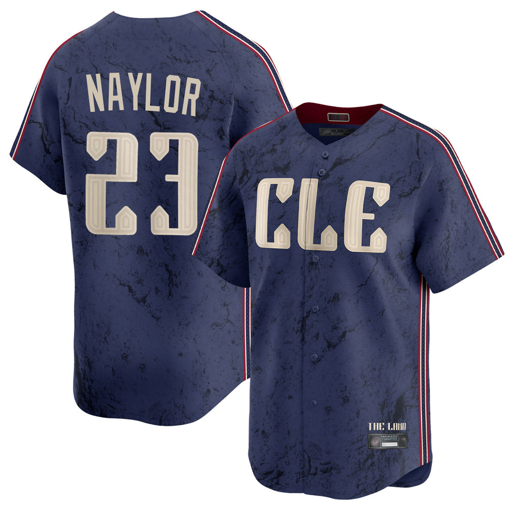 C.Guardians #23 Bo Naylor Player Navy City Connect Limited Home Hdoa Stitched Jerseys