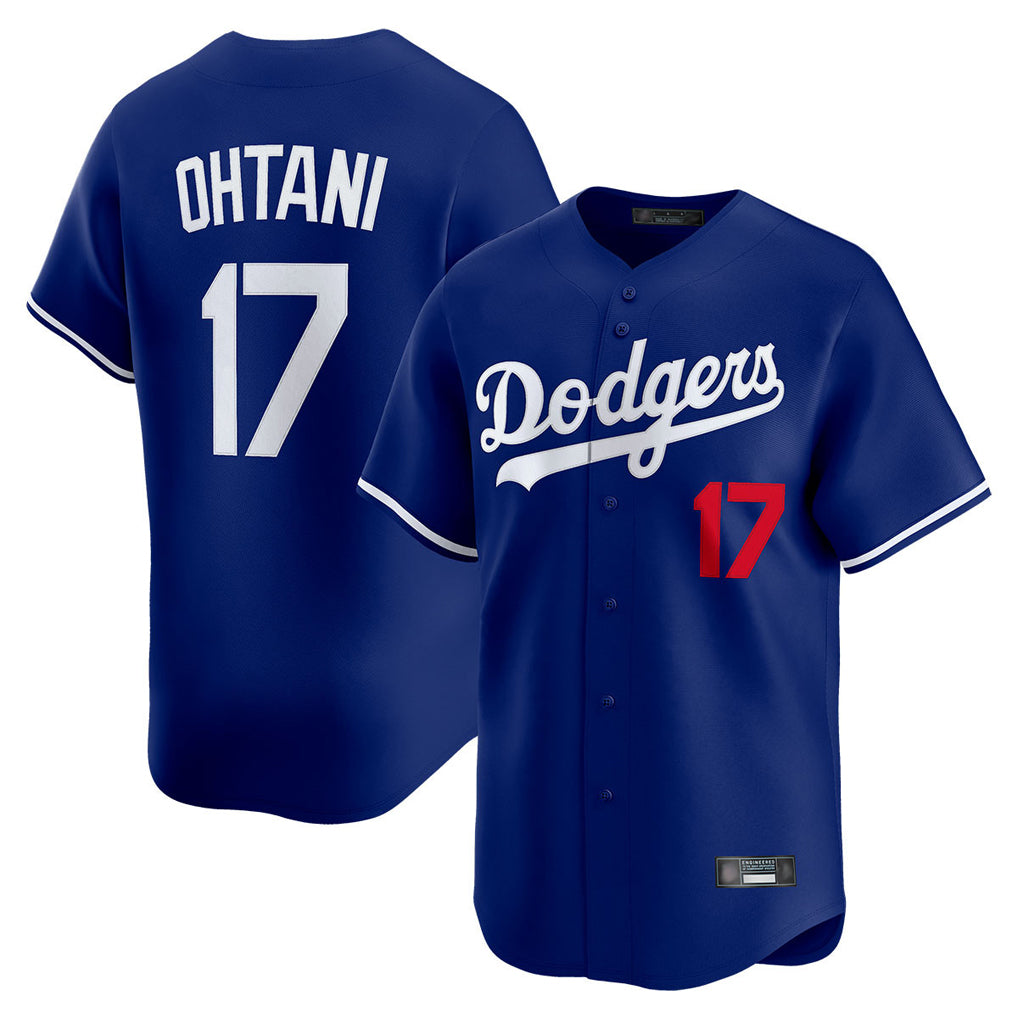 LA.Dodgers #17 Shohei Ohtani Player Royal Limited Home Hdoa Stitched Jerseys