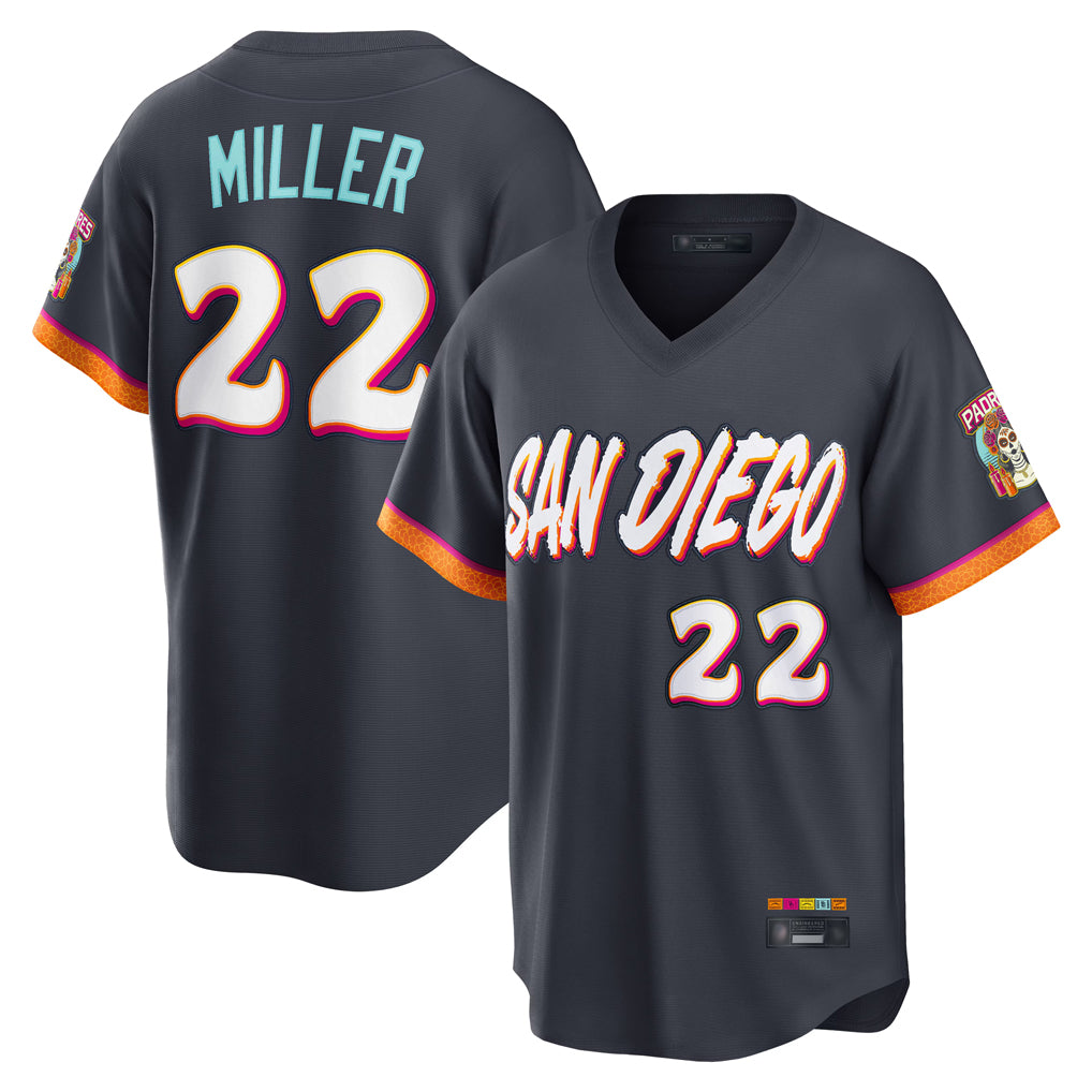S.Diego Padres #22 Mason Miller Player Obsidian 2026 City Connect Home Limited T-shirt Hdoa Stitched Jerseys