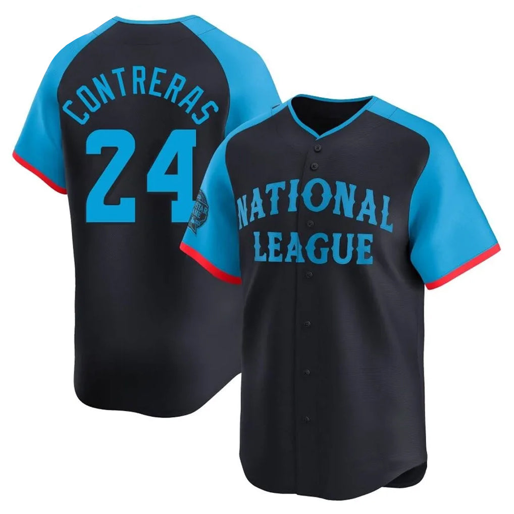 M.Brewers #24 William Contreras Player Navy Limited National League All-Star Home Game Hdoa Stitched Jerseys