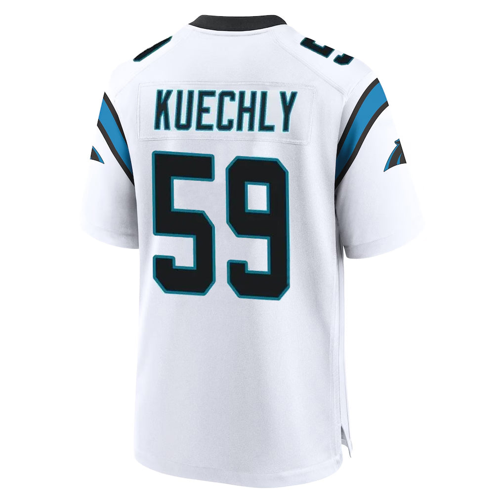 C.Panthers #59 Luke Kuechly Player White Home Game Hdoa Stitched Jerseys
