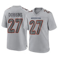 D.Broncos #27 J.K. Dobbins Player Gray Atmosphere Fashion Limited Game Hdoa Stitched Jerseys