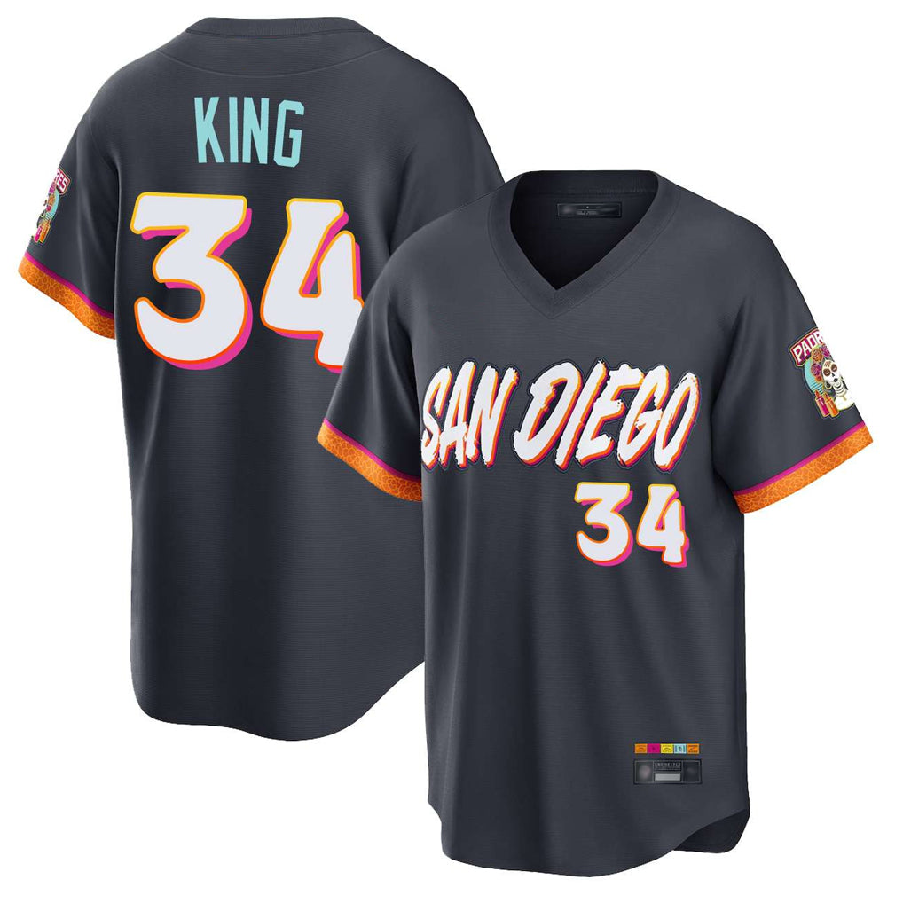 S.Diego Padres #34 Michael King Player Obsidian 2026 City Connect Home Limited T-shirt Hdoa Stitched Jerseys