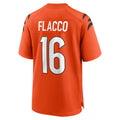 C.Bengals #16 Joe Flacco Player Orange Home Game Hdoa Stitched Jerseys