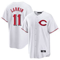 C.Reds #11 Barry Larkin Player White Home Game Hdoa Stitched Jerseys