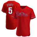 P.Phillies #5 Bryson Stott Player Red Home Limited Elite Hdoa Stitched Jerseys