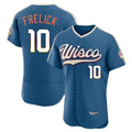 M.Brewers #10 Sal Frelick Player Blue 2026 City Connect Home Limited Elite Hdoa Stitched Jerseys
