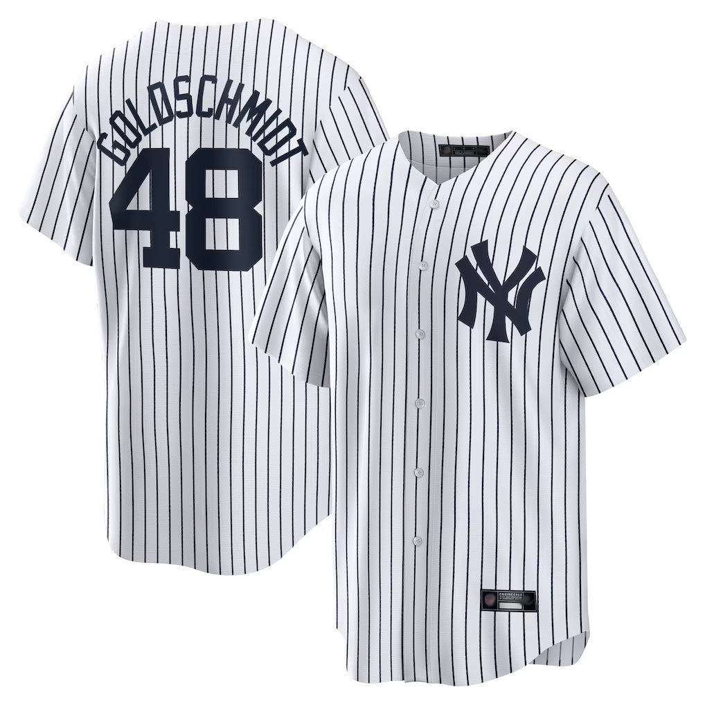NY.Yankees #48 Paul Goldschmidt Player White Game Home Hdoa Stitched Jerseys