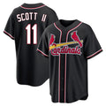 St. Louis Cardinals #11 Victor Scott II Player Black Carbon Fashio Game Hdoa Stitched Jerseys