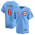 C.Cubs #6 Matt Shaw Player Light Blue Limited Home Hdoa Stitched Jerseys
