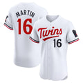 M.Twins #16 Austin Martin Player White Home Limited Elite Hdoa Stitched Jerseys